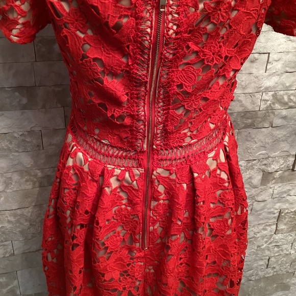 Francesca’s Beverly Off The Shoulder Lace Dress (NWT) - Picture 10 of 14